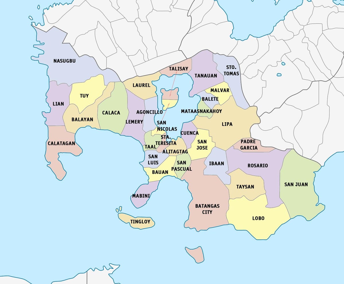Kaart van Lima batangas