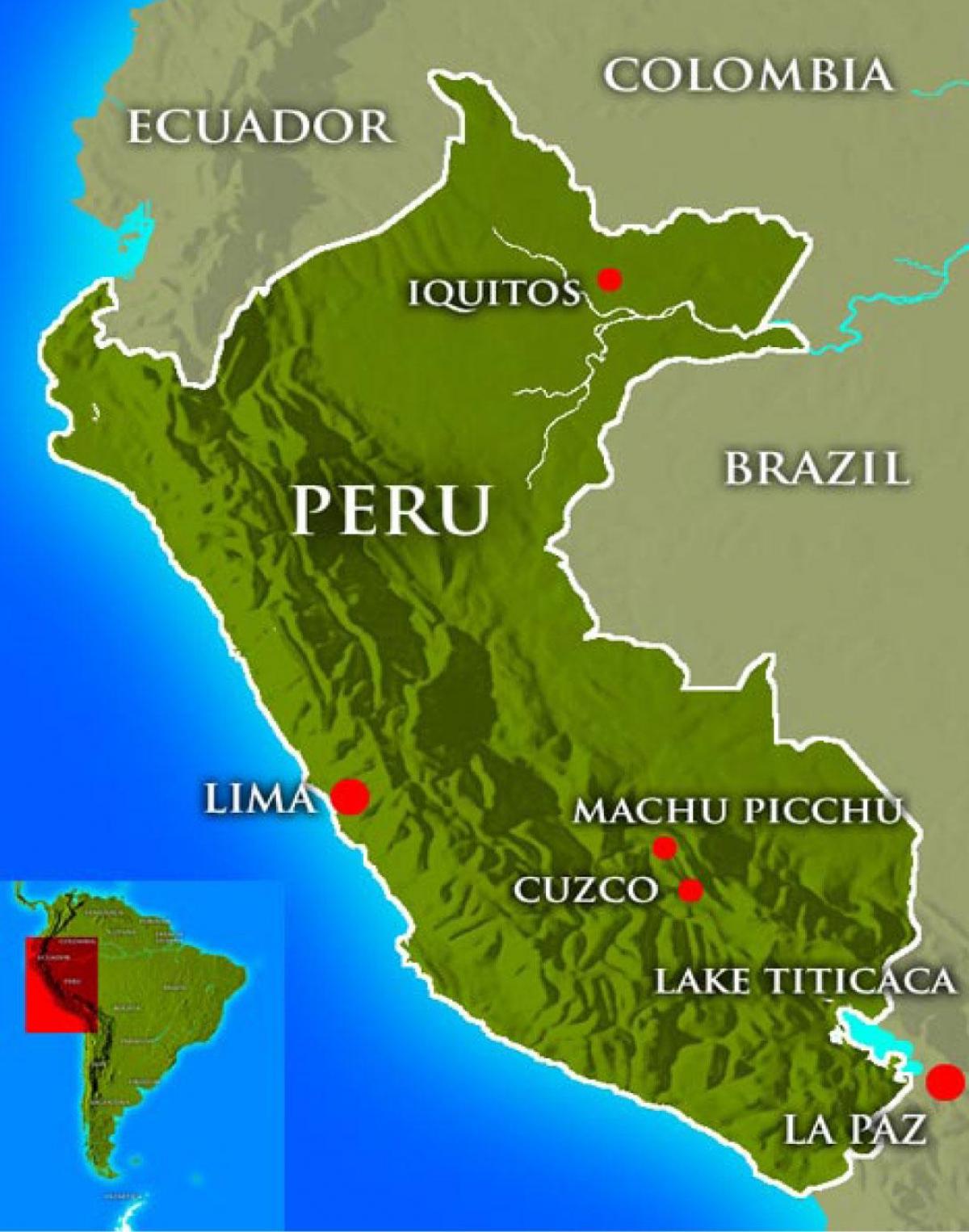 kaart van peru