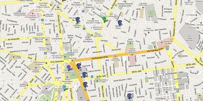 Lima peru bus route kaart