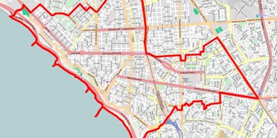 Lima miraflores kaart