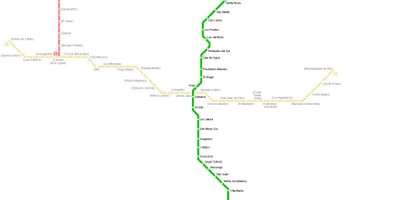 Kaart van Lima subway 