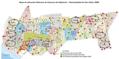 Kaart van san isidro in Lima